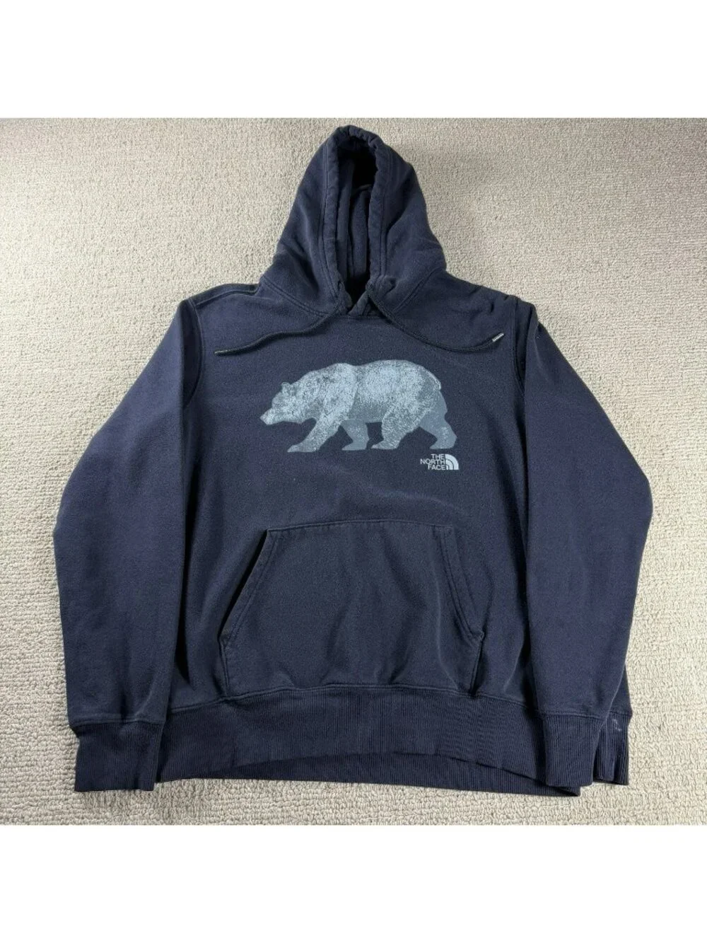 The North Face Bear Graphic Hoodie Blue Men’s Size Medium